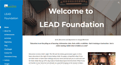 Desktop Screenshot of lead-foundation.org